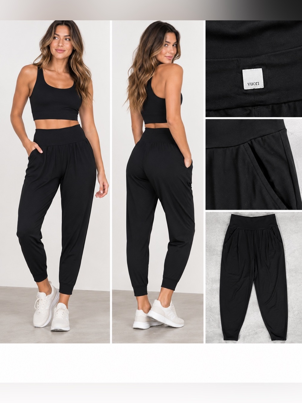 🖤 Vuori Black Performance Jogger Pants Size S ✨ MSRP $94